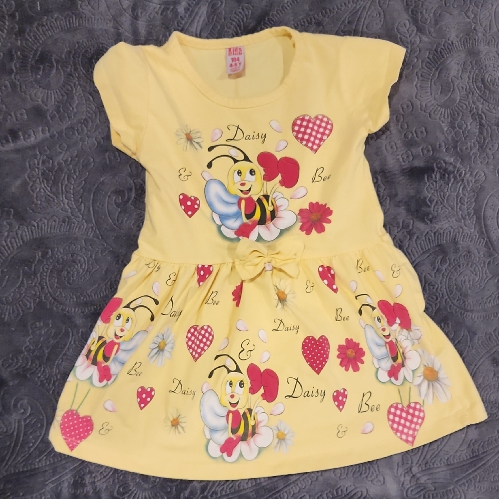 Vibrant Yellow Tiered Sundress with Flutter Cap Sleeves